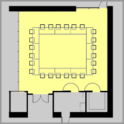 Room B Board Setup: Capacity 24